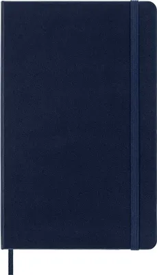 Immagine prodotto di Moleskine Classic Notebook, Taccuino con Pagine Puntinate, Copertina Rigida e Chiusura ad Elastico, Formato Large 13 x 21 cm, Colore Blu Zaffiro, 240 Pagine