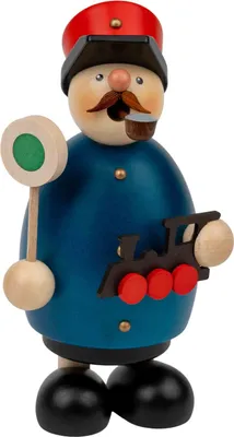 Produktbild von Eisenbahner (12,5cm) Räuchermann von Dregeno Seiffen