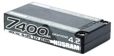 Imagen del producto de NOSRAM 1/12 GRAPHENE-4.2, batería de 7400mAh y 3.7V, accesorio para modelismo