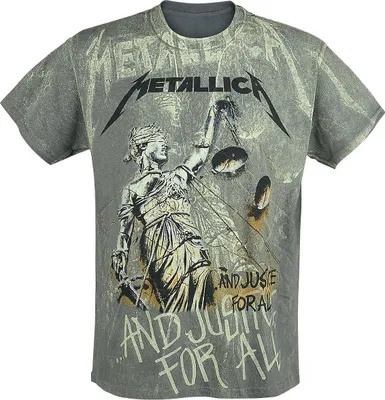 Produktbild von Metallica T-Shirt Herren ... And Justice For All - Neon Backdrop charcoal L