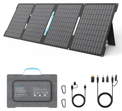 Imagen del producto de Panel solar portátil de 60 W - Plegable, resistente al agua (IP67) - Silicio monocristalino - 37x25x2,5 cm