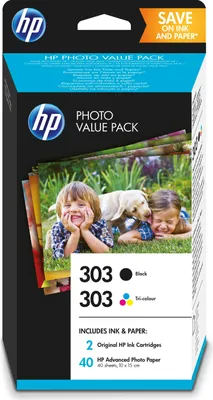 Produktbild von HP Tintenpatrone Nr. 303 Multipack schwarz/3-farbig/40 Blatt