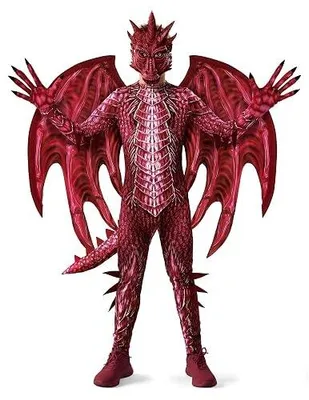 Zdjęcie produktu dla Kostium smoka dla chłopca halloween ze skrzydłami ogonem maską