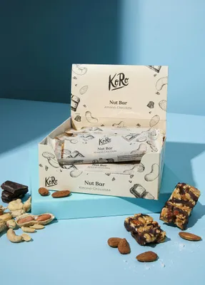 Produktbild von KoRo I  Nut Bar Almond-Chocolate with Sea Salt 12 x 45 g