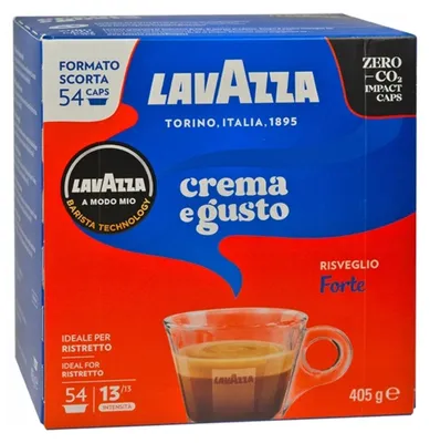 Produktbild von Lavazza Crema e Gusto Forte, Kaffeekapsel, Espresso, Medium geröstet, A Modo Mio, 54 Tassen, Mehrfarbig