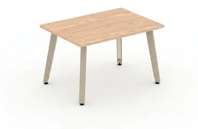 Produktbild von Couchtisch Rechteckig Holzoptik mit Stabilen Metallbeinen Modern