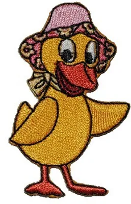 Produktbild von Schnatterinchen 4,2 cm * 6,5 cm Bügelbild Aufnäher Applikation Patch