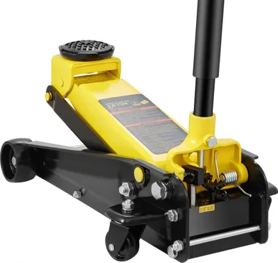 Image de Cric profil bas 3t - pompe hydraulique en acier - piston unique - cric pour véhicules profonds - cric de puissance