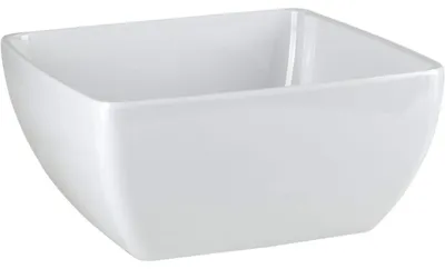 Melamine quadratische Schale 9 cm reinweiß 140 ml spülmaschinengeeignet