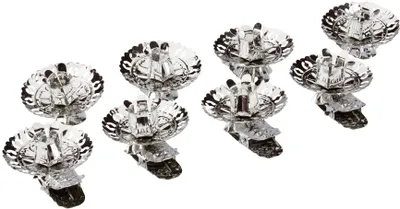 Obrázok produktu pre Riffelmacher 10002 Riffelmacher Weihnachtsschmuck Christbaumkerzenhalter -Ø 15 mm, silber, 10 Stück