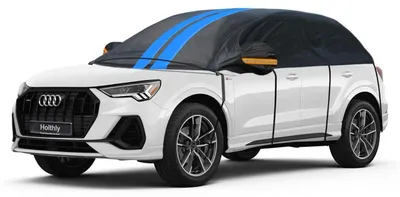 Zdjęcie produktu dla Półgaraż samochodowy, SUV, wodoodporny, oddychający, osłona ochronna, ochrona przed śniegiem, deszczem i kurzem, do 530 cm, kolor czarny
