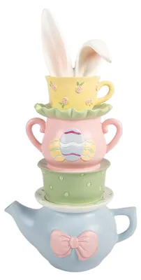 Obrázek produktu pro Clayre & Eef dekorativní figurka králíka 16x11x29 cm modrý plast