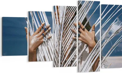 Produktbild von Bild auf Leinwand - Leinwandbild - 5 Teile - Hände Finger Schmuck - 100x60cm - Wand Bild - Wanddeko - Wandbilder - Leinwanddruck - Bilder - Wanddekoration - Leinwand bilder - Wandbild - EG100x60-4892