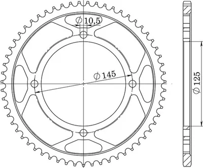 Immagine prodotto di In Acciaio Passo 428 - Z 56 Denti (Dis.12221)