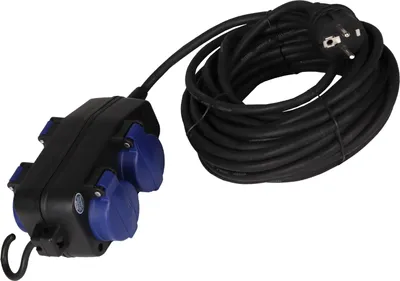 Produktbild von Verlängerunkskabel 10m Kabel 4-fach Steckdose IP44 Steckdosenverlängerung Kupplung