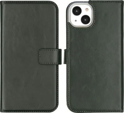 Immagine prodotto di Custodia a libro in vera pelle Selencia per iPhone 14 Plus - Verde