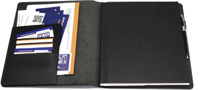 Produktbild von Schreibmappe Aktenmappe Konferenzmappe Dokumentenmappe mit 94 Seiten Notizbuch