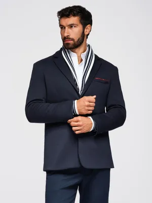 Zdjęcie produktu dla Ombre Clothing Męska marynarka wizytowa Gildaricus navy XL