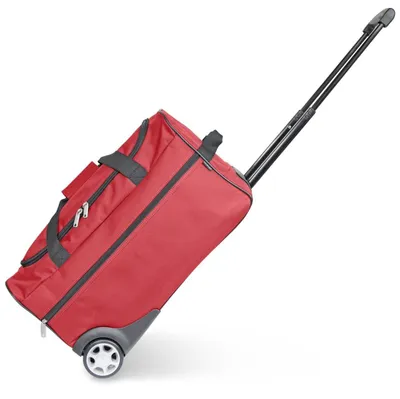 Produktbild von Rote Trolley Reisetasche - Große Reisetasche mit Rädern und ausziehbarem Griff