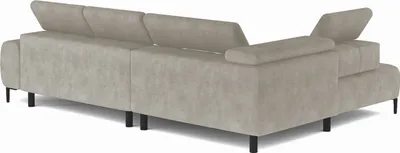 Produktbild von DomoHome Ecksofa PLAZA-L Stoff SOLAR Eckcouch Inkl. Mit Bequemer, Flauschiger Rückenlehne / Longchair Rechts / Industrial Style / L-Form Rechte | 300x99x216 cm | ESCHE