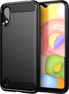 Immagine prodotto di Custodia Cadorabo per Samsung Galaxy A01 in TPU nero protettivo custodia cover telefono cellulare