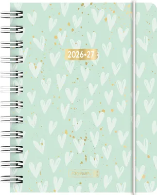 Produktbild von Schülerkalender 2026/2027 "Hearts" | A6, Kunststoff