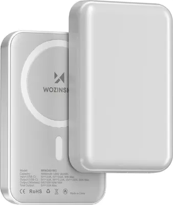 Produktbild von Wozinsky WRW349Y PowerBank für MagSafe 10000 mAh Quick Charge USB Type C Akku Power Pack Batterie