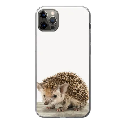Produktbild von MuchoWow® Handyhülle Schutzhülle Hülle für iPhone 12 Pro Max Igel - Tiere - Jungen - Mädchen Silikon Softcase Handy Hülle - Hartschale