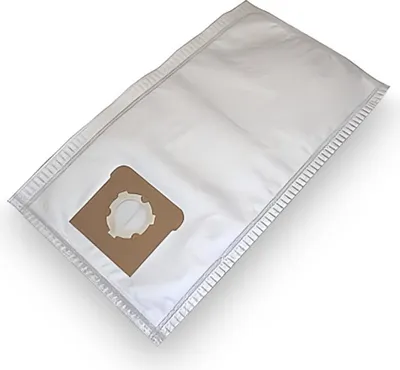 A single vacuum cleaner bag is shown against a white background.