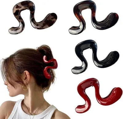 Productafbeelding van Haarklemmen voor dames - 4 stuks - Grote haarklemmen - 8 cm - Haarclips - Haarklauwen - Haaraccessoires - Haarspelden - geschikt voor zowel fijn als dik haar - ideaal voor opgestoken kapsels