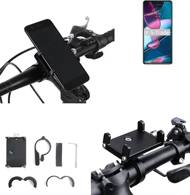 Produktbild von K-S-Trade Handyhalterung für das Fahrrad kompatibel mit Motorola Edge Plus 2022 Halter Lenkstange Fahrradhalterung Motorrad Bike Mount Befestigung