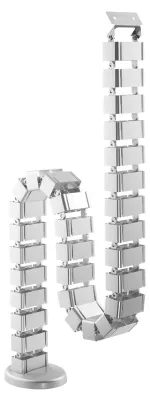 Produktbild von InLine Kabelkanal flexibel für höhenverstellbare Tische, 4 Kammern, grau, Kabelkanal, Tisch/Bank, Grau