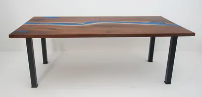 Productafbeelding van Fluss Tische Esstisch Design Tisch Moderne Möbel 220x90 Epoxid Harz Ozean Meer