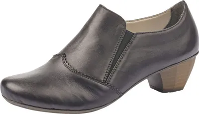Produktbild von Rieker Damen Pumps Leder Hochfront geschlossen Gummizug 41751, Größe:39 EU, Farbe:Schwarz
