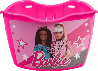 Produktbild von Barbie Fahrradkorb vorne Kinderfahrrad pink Fahrrad Korb vorne für Kinderrad aus Kunststoff mit Motiv