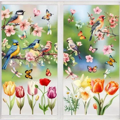 Image de Les biais en PVC à motifs floraux arborent des motifs de fleurs de cerisier