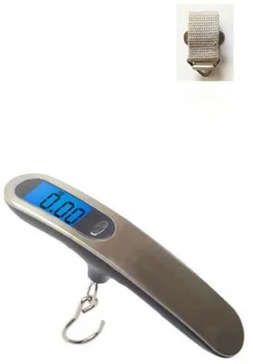 Immagine prodotto di Bilancia da viaggio elettronica, portatile, con display, in acciaio