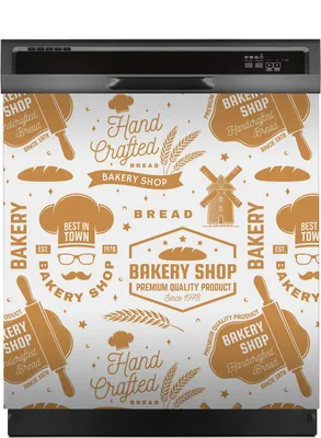 Produktbild von Magnete Dekorative 60x60 cm Küche Magnetmatte Spülmaschine - Bäckerei Weizenähren