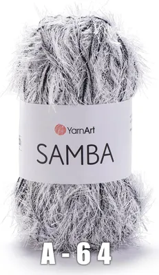 Produktbild von YarnArt Samba (100g/150m) A-64 weißgrau