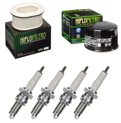 Obrázok produktu pre Servisná sada pre Yamaha FZS 600 H Fazer 1998–2003: vzduchový filter, olejový filter, zapaľovacie sviečky od pamoto –