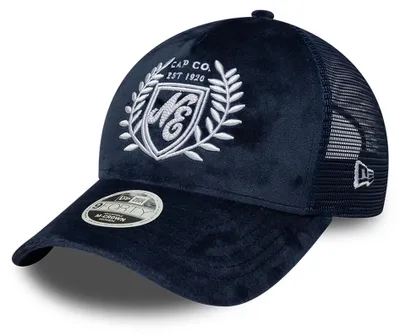 Produktbild von New Era Women 9FORTY Velour Trucker Cap navy
