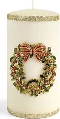 Produktbild von Kranzkerze Kleiner Zylinder 7Xh10Cm Creme Paraffinkerze
