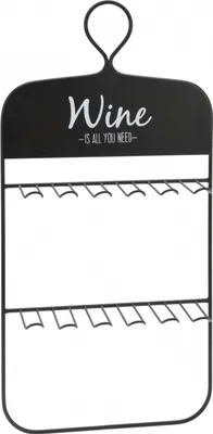 Produktbild von Halter für 10 Weingläser Excellent Houseware, Metall, 31x60x11 cm, schwarz