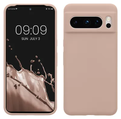 Produktbild von kwmobile Handyhülle für Google Pixel 8 Pro Hülle, für Pixel 8 Pro Case - Hülle Silikon - kabelloses Laden - Altrosa matt