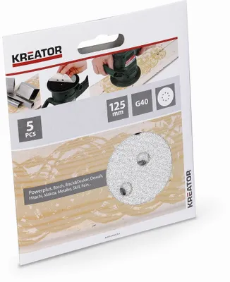 Produktbild von 5 Schleifscheiben K40 Ø 125 mm KRT230553