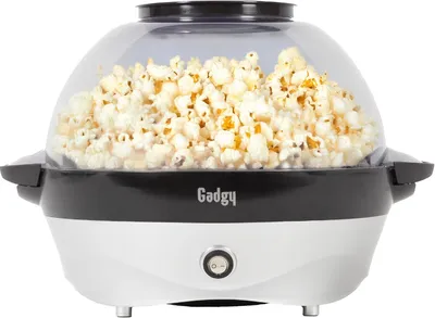 Produktbild von GADGY® Popcornmaschine Retro 5 L 800W mit Antihaftbeschichtung - Silber
