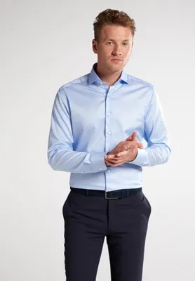 Produktbild von Eterna Hemd 1863 Premium Slim Fit 8005-10-F682 Gr. 38 blau