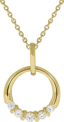 Produktbild von Celesta Gold Halskette 375/- Gelbgold Zirkonia
