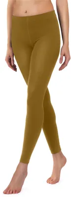 Produktbild von Merry Style Damen Thermo Leggings mit Innenfleece 24550 gefüttert Extra Warm (Senf, 40/42)