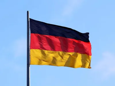 Wandposter Deutsche Flagge, Kunstdruck, 40 x 30 cm, ohne Rahmen